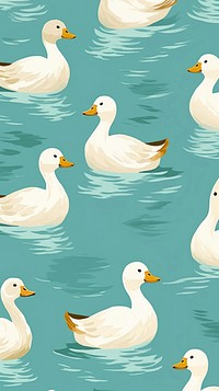 Ducks backgrounds pattern animal. AI generated Image by rawpixel.