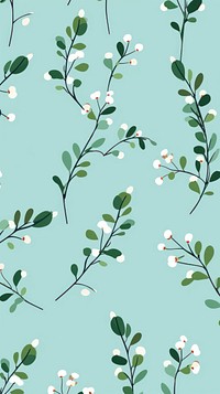 Mistletoe pattern backgrounds wallpaper. 