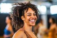 Happy african american woman laughing adult smile. AI generated Image by rawpixel.