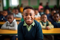 Smiling black people student architecture classroom school. AI generated Image by rawpixel.