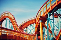 Rollercoaster fun architecture recreation. AI generated Image by rawpixel.