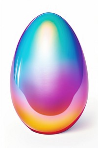 Egg sphere white background celebration. AI generated Image by rawpixel.