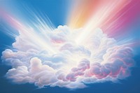 Nacreous clouds backgrounds rainbow bright. AI generated Image by rawpixel.