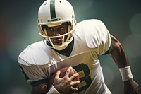 Male playing american football sports helmet motion. AI generated Image by rawpixel.