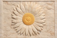 Sunflower with yellow pattern inflorescence stone carving. AI generated Image by rawpixel.