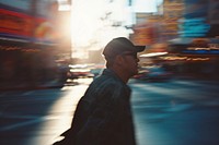 Man walking photography outdoors portrait. AI generated Image by rawpixel.