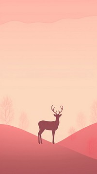 Deer animal wildlife mammal. AI generated Image by rawpixel.
