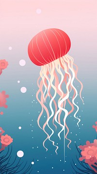 Jellyfish outdoors nature animal. AI generated Image by rawpixel.