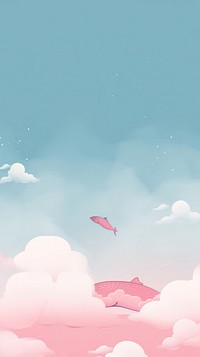 Whale outdoors nature flying. AI generated Image by rawpixel.