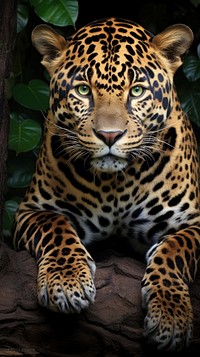 Jaguar animal wildlife portrait. AI generated Image by rawpixel.