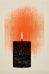 Candle fire red illuminated. AI generated Image by rawpixel.