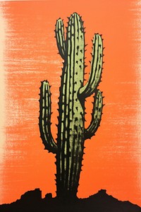 Cactus plant red creativity. AI generated Image by rawpixel.