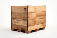 Wooden pallet box furniture crate white background. AI generated Image by rawpixel.