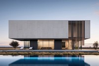Luxury house architecture building outdoors. AI generated Image by rawpixel.