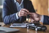Businessman car key vehicle. AI generated Image by rawpixel.