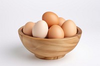 Egg bowl food wood. AI generated Image by rawpixel.