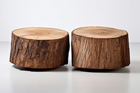 Two logs wood tree white background. AI generated Image by rawpixel.