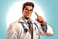 Doctor glasses adult stethoscope. AI generated Image by rawpixel.