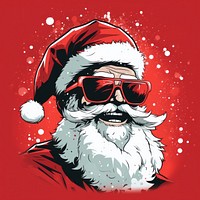 Santa sunglasses portrait adult. AI generated Image by rawpixel.