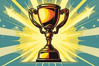 Trophy achievement illuminated technology. AI generated Image by rawpixel.