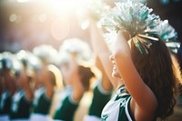 Cheer leaders cheerleading portrait photo. 