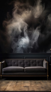 Smoke furniture pattern wall. AI generated Image by rawpixel.