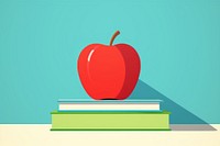 Apple and books fruit plant intelligence. AI generated Image by rawpixel.