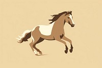 Horse running animal mammal brown. AI generated Image by rawpixel.