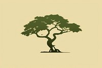 Tree silhouette sketch plant. AI generated Image by rawpixel.