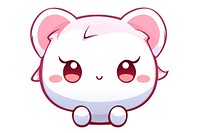 Kawaii kitty winking big simple lines vector representation investment ammunition. AI generated Image by rawpixel.