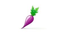 Carrot purple food white background. AI generated Image by rawpixel.
