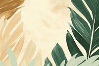 Tropical leaves border backgrounds abstract pattern. AI generated Image by rawpixel.