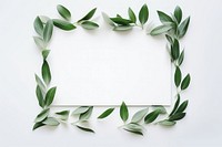 Leaves frame plant green leaf. AI generated Image by rawpixel.
