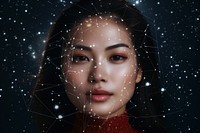 Stars constellation portrait night. AI generated Image by rawpixel.
