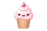 Ice cream dessert cupcake cartoon. AI generated Image by rawpixel.