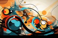 Abstract art print background backgrounds painting pattern. AI generated Image by rawpixel.