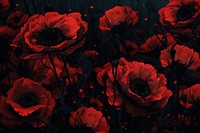 Dark poppy background backgrounds flower plant. AI generated Image by rawpixel.