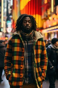 Young American man photography portrait walking. AI generated Image by rawpixel.
