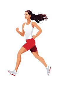 A female runner running jogging shorts. AI generated Image by rawpixel.