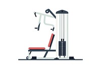 A gym equipment sports white background bodybuilding. AI generated Image by rawpixel.