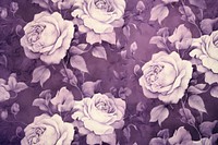 Purple vintage rose pattern flower petal plant. 