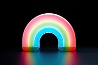 A rainbow light neon illuminated. AI generated Image by rawpixel.