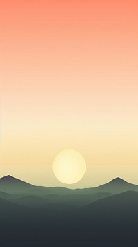Sunset landscape sunlight outdoors. AI generated Image by rawpixel.