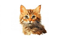 Vintage cat mammal animal kitten. AI generated Image by rawpixel.