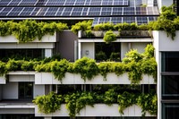 Eco-friendly architecture building outdoors. AI generated Image by rawpixel.