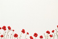 Frame border little poppy pattern backgrounds embroidery. AI generated Image by rawpixel.