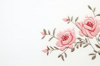 Frame border little peony pattern embroidery flower. AI generated Image by rawpixel.