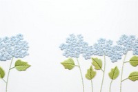 Little hydrangea pattern embroidery flower. AI generated Image by rawpixel.
