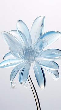 Flower made of glass petal plant inflorescence. AI generated Image by rawpixel.
