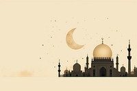 Mosque moon architecture building. AI generated Image by rawpixel.